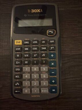 Texas Instruments TI-30Xa Scientific Calculator with Hard Cover - Tested Working